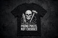 Pound Posts, Not Excuses tee - black